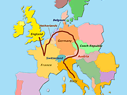 Travel Map - Europe
